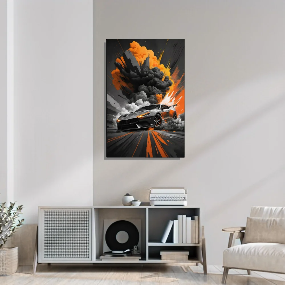Djane Studio Acrylic Wall Frame | Premium Acrylic Car Wall Frame for Living Room, Bedroom, Office & Gaming Room | Modern Home Décor | Pack of 1 | Size 12x8 Inch
